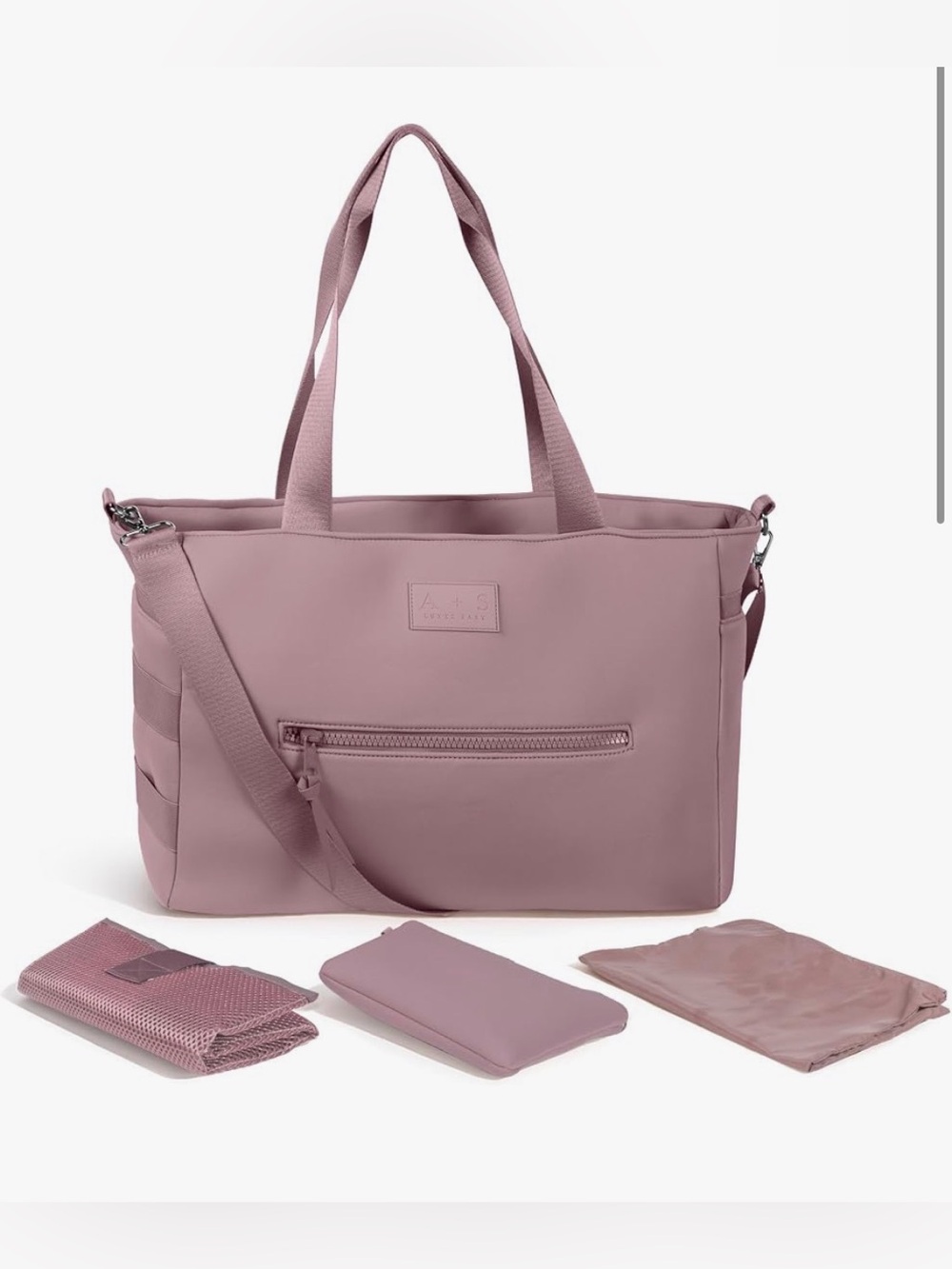 Stylish Neoprene Baby Diaper Tote Bag with Changing Pad